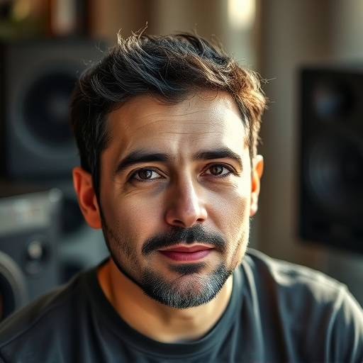 Retrato de Miguel Sánchez, Ingeniero de Sonido